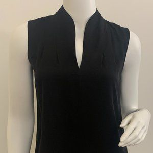 Elie Tahari Sleeveless Judith Black Silk Blouse